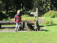 Lislott mit Kyro, Cajuna und Heiko